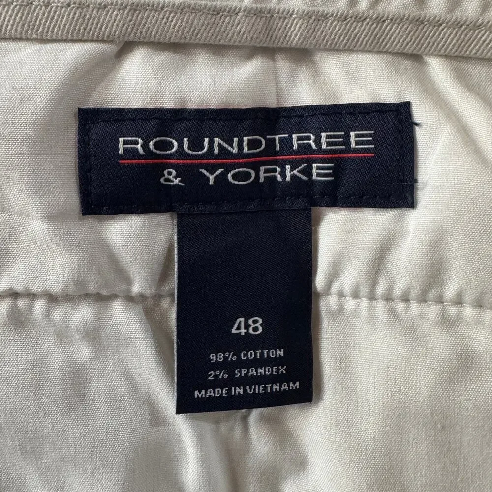 Roundtree & Yorke SZ 48 Casual Shorts Classic Fit Pleated 9
